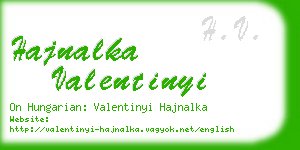 hajnalka valentinyi business card